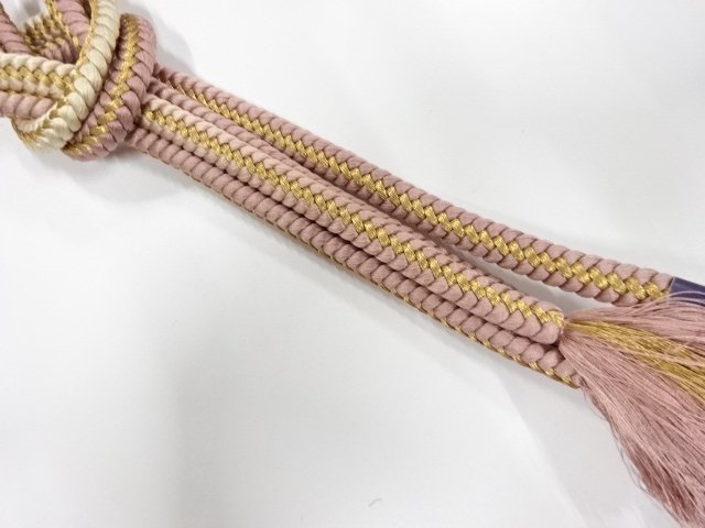未使用品　正絹　手組帯締め